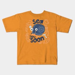 Sea you soon [Positive tropical motivation] Kids T-Shirt